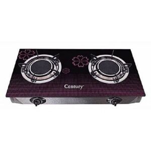 Century Table Gas Glass Top 2 burner